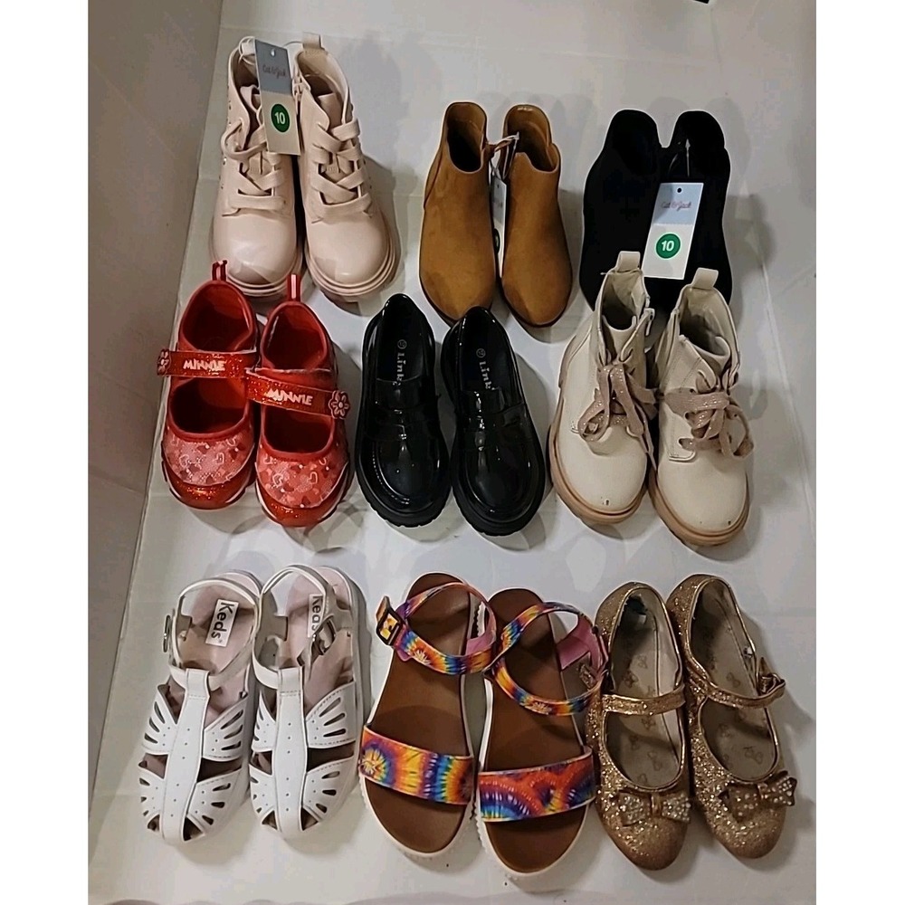 Toddler 10 Shoes Girls 10 Sandals‎ Sneakers Boots New Used Minnie Keds
